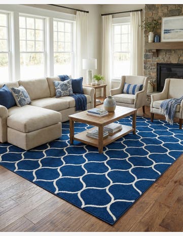 9' x 12' Trellis Frieze Rug