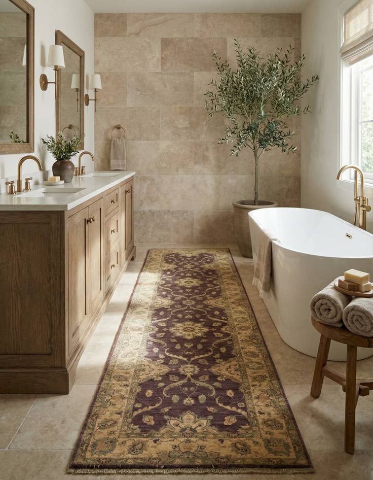 Detail image of 2' 8 x 9' 7  Hand Knotted Peshawar Ziegler Runner Rug