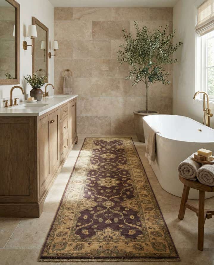 2' 8 x 9' 7 Hand Knotted Peshawar Ziegler Runner Rug