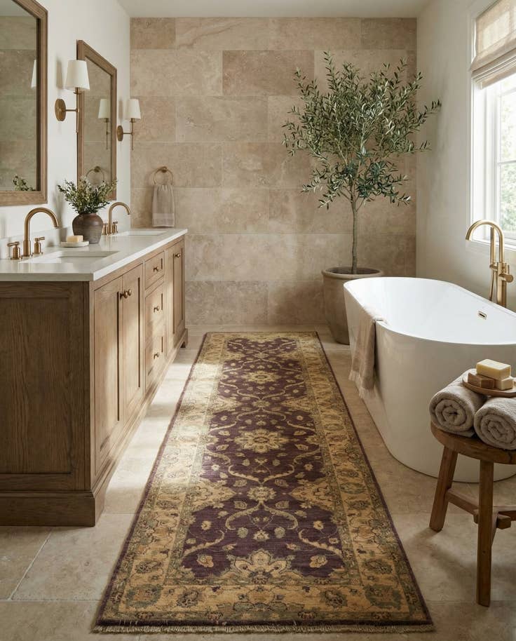 Detail image of 2' 8 x 9' 7 Hand Knotted Peshawar Ziegler Runner Rug