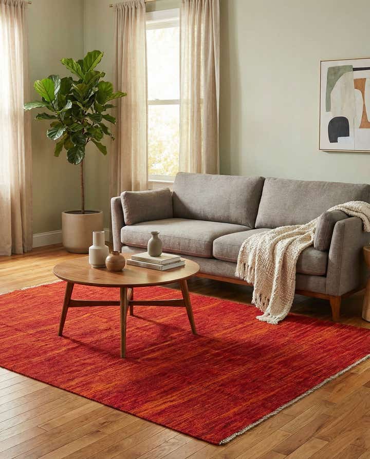 4' 2 x 6' Hand Woven Kilim Modern Wool Rug