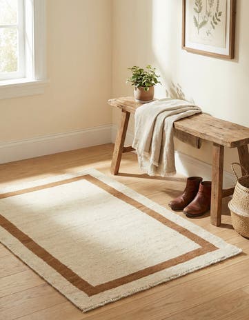 2' 2 x 3' 1 Jill Zarin Border Wool Rug