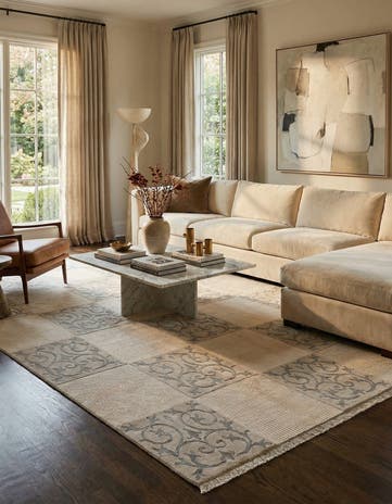 6' 7 x 9' 10 Hand Knotted Darya Wool Rug