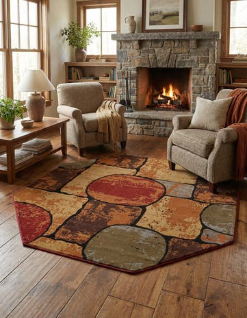 Cafe Octagon Rug