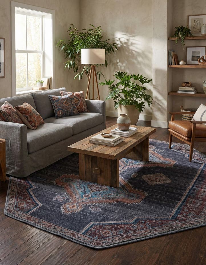 7' 10 x 7' 10 Washable Sisu Octagon Rug