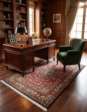 3' 6 x 4' 11 Kashan Rug