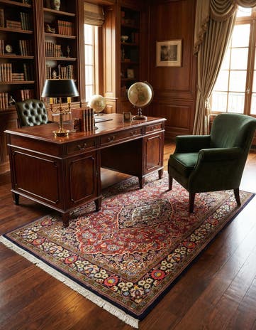 3' 6 x 4' 11 Kashan Rug