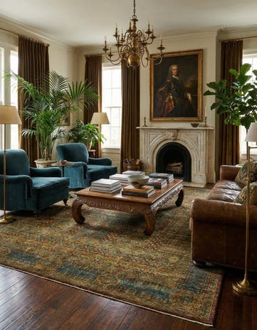 7' 9 x 11' 4 Hand Knotted Mamluk Ziegler Oriental Rug