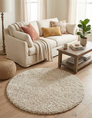 5' x 5' Athena Shag Round Rug
