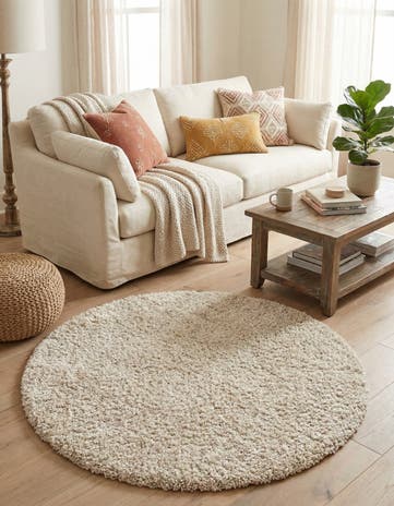 5' x 5' Athena Shag Round Rug