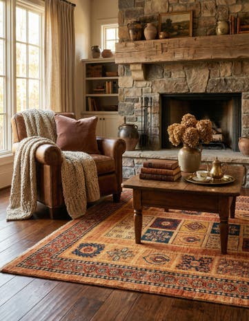 3' 7 x 5' 10 Kashkuli Wool Rug