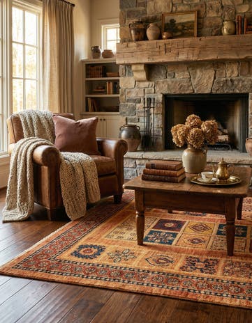 3' 7 x 5' 10 Kashkuli Wool Rug