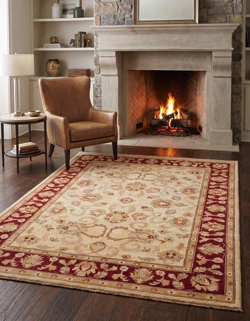 4' x 6' 4 Hand Knotted Ziegler Rug