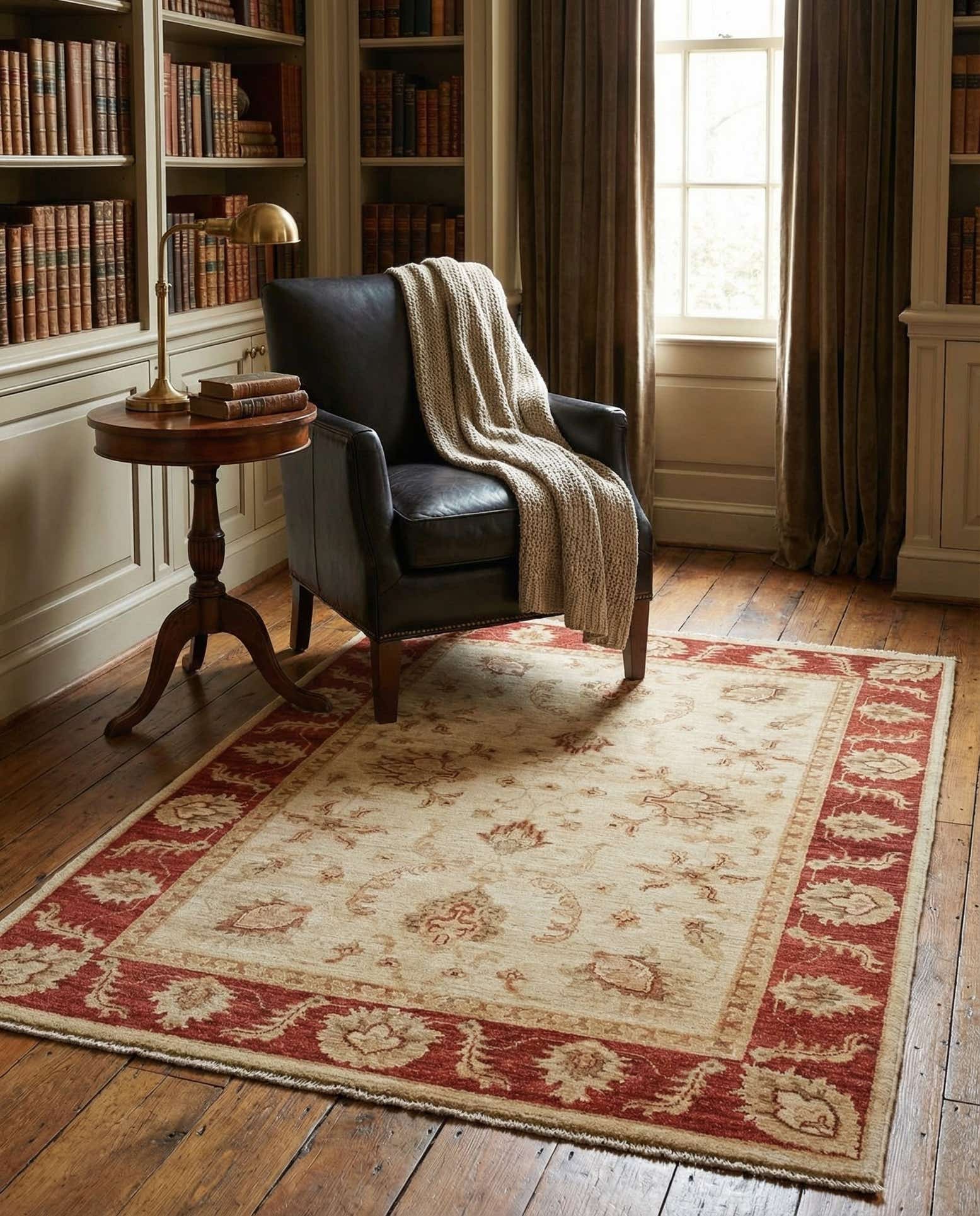 3' 3 x 5' 2 Hand Knotted Peshawar Ziegler Rug