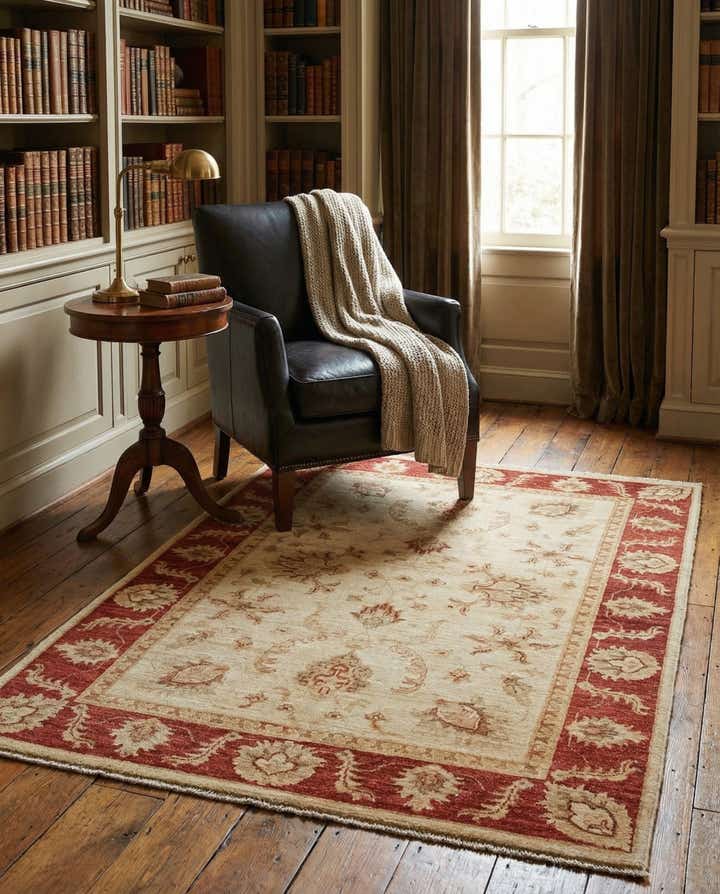 3' 3 x 5' 2 Hand Knotted Peshawar Ziegler Rug