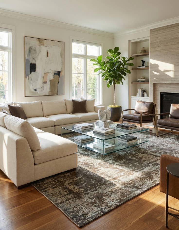 Detail image of 8' 6 x 12'  Hand Knotted Ultra Vintage Persian Wool Rug