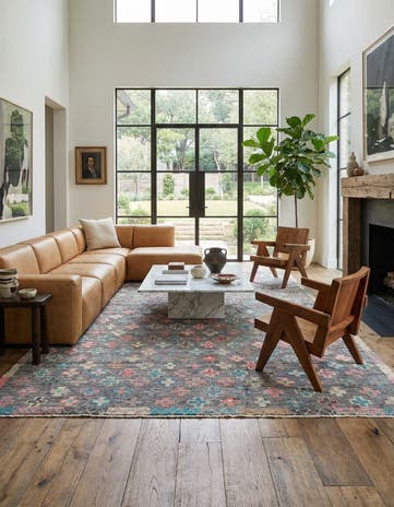 6' 8 x 10' 2 Hand Knotted Modern Ziegler Wool Rug