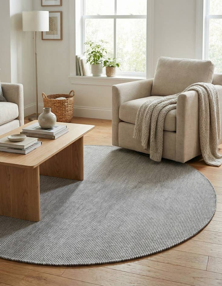 Detail image of 7' 10 x 7' 10  Washable Jill Zarin Palm Springs Indoor / Outdoor Round Rug