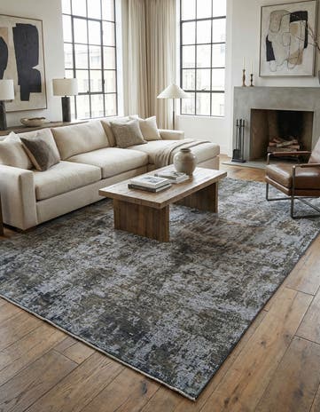 7' x 9' 10 Hand Knotted Ultra Vintage Persian Wool Rug