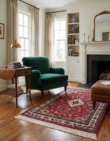 2' 7 x 4' 3 Hand Knotted Lahour Wool Rug