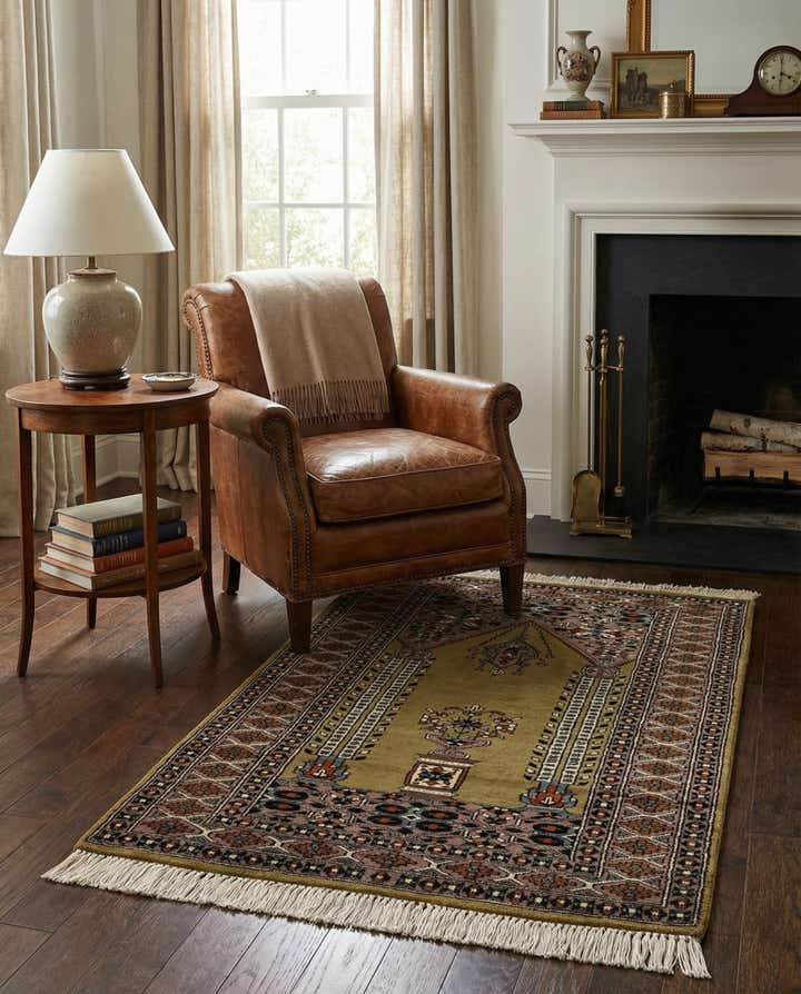 2' 7 x 4' 3 Hand Knotted Bokhara Wool Rug