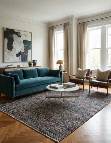 6' 8 x 10' Hand Knotted Darya Wool Rug