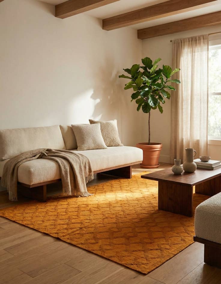 Detail image of  6' 9 x 9' 7  Hand Woven Kilim Modern Wool Rug