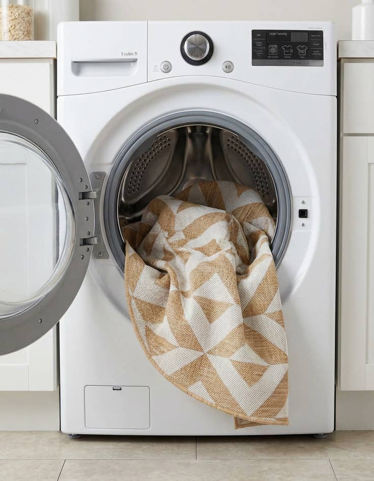 Detail image of 4' x 4'  Washable Jill Zarin Napa Indoor / Outdoor Round Rug