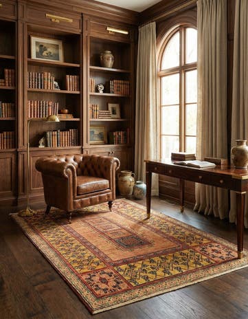 3' 7 x 5' 3 Kashkuli Wool Rug