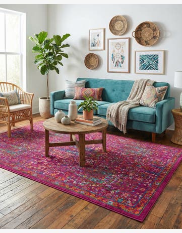 Pink Calypso Rug