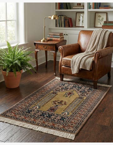 2' 8 x 3' 10 Hand Knotted Bokhara Wool Rug