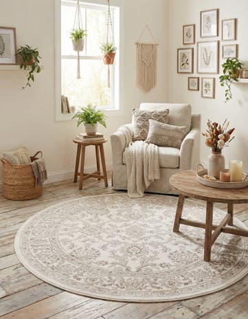 5' 3 x 5' 3 Charlotte Round Rug