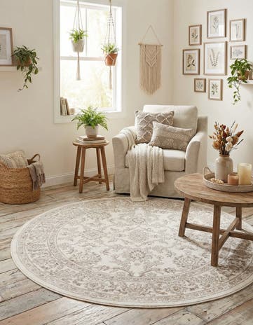 5' 3 x 5' 3 Charlotte Round Rug