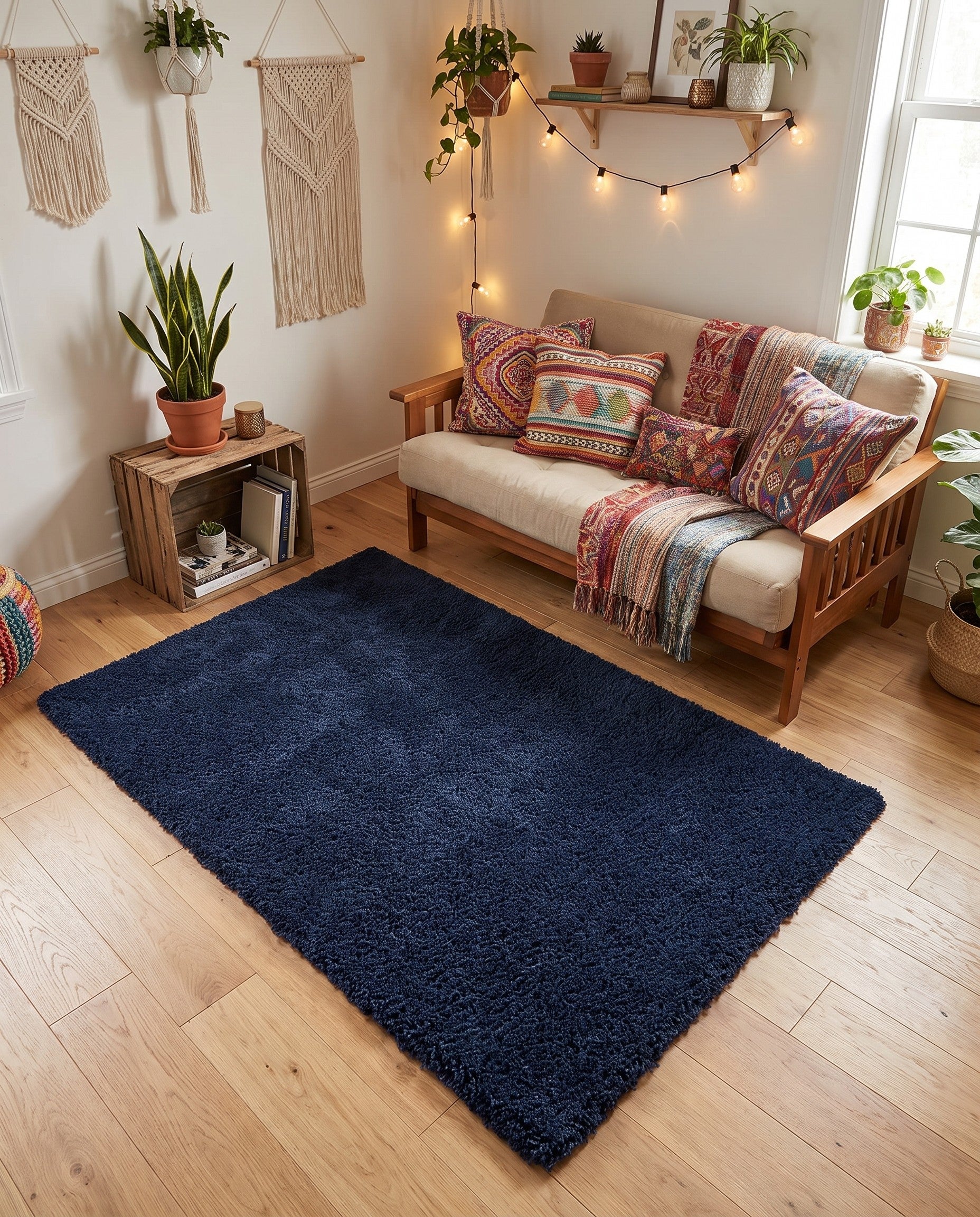 4' x 6' Solid Shag Rug