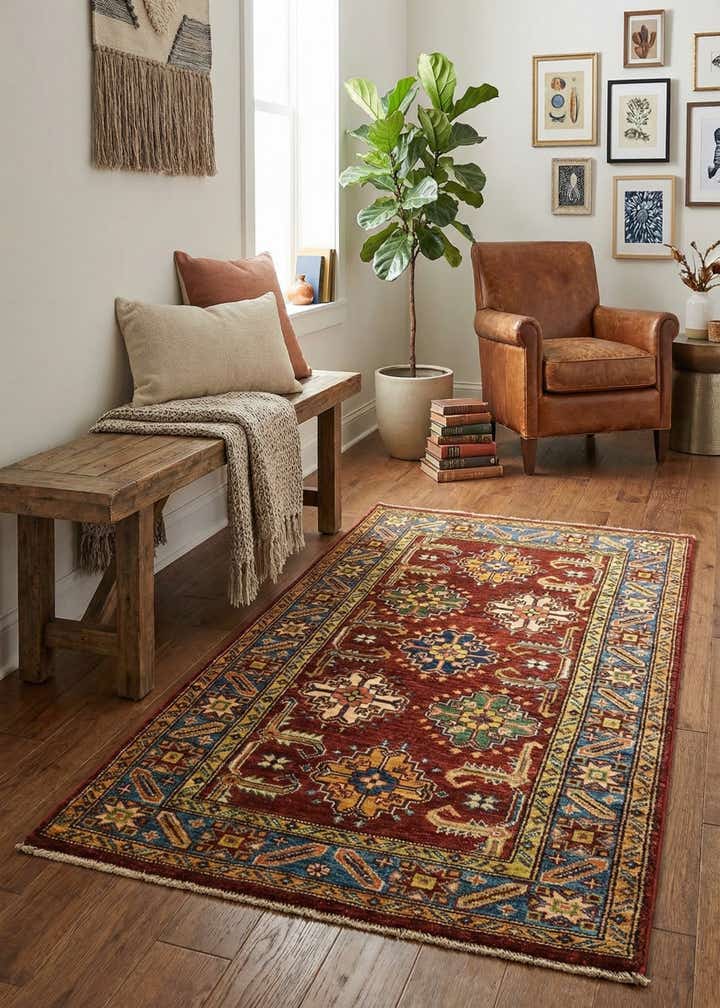 2' 9 x 4' 1 Hand Knotted Kazak Oriental Rug