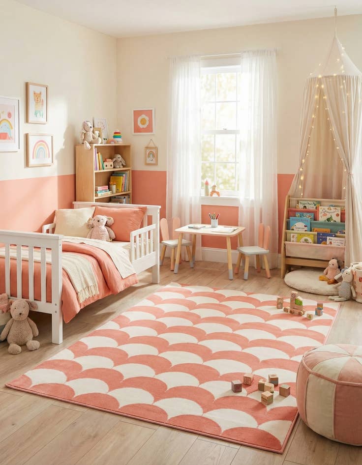 Detail image of 4' x 6' Whimsy Kids Rug