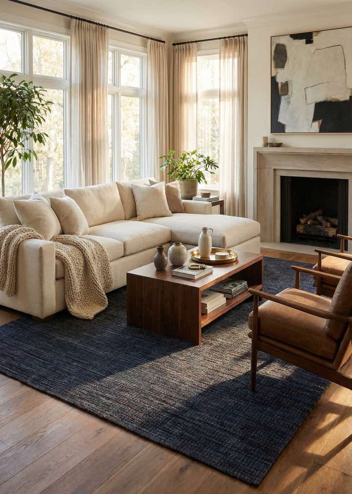 7' 9 x 10' 4 Hand Knotted Darya Wool Rug