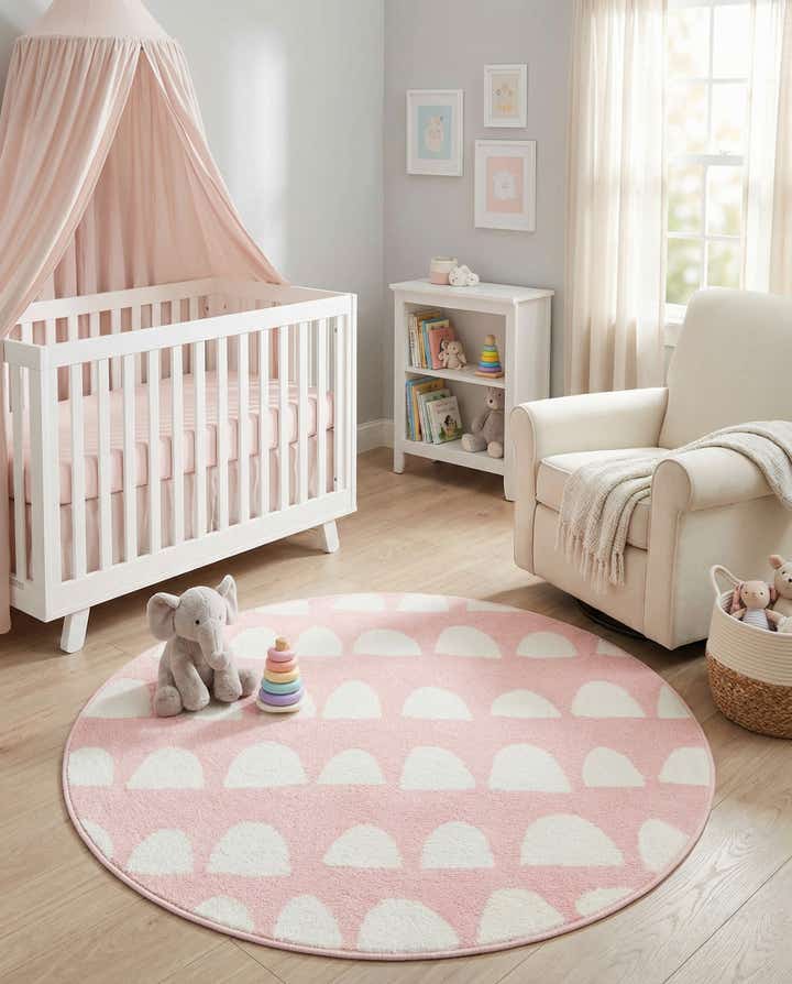 3' 3 x 3' 3 Whimsy Kids Round Rug