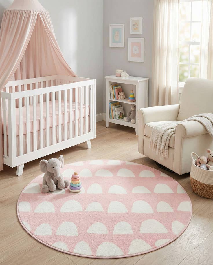 Detail image of 3' 3 x 3' 3 Whimsy Kids Round Rug