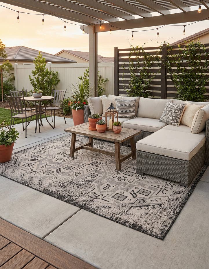 6' x 9' Easy-Clean Aztec Indoor / Outdoor ...