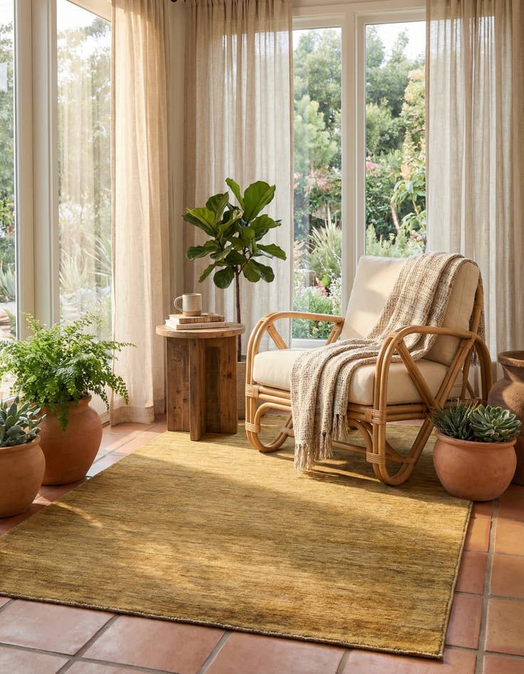 Detail image of  3' 10 x 5' 11  Hand Knotted Modern Ziegler Oriental Rug