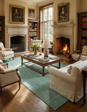 10' x 13' 1 Hand Woven Jill Zarin English Manor Farmhouse Wool Rug