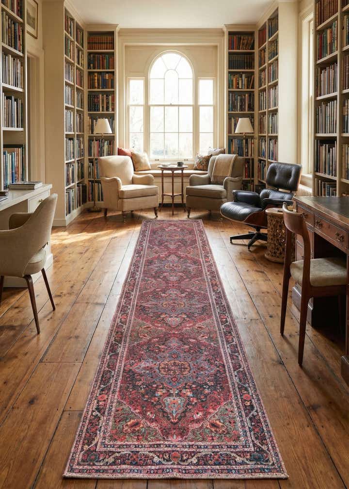 2' 6 x 14' Washable Timeless Runner Rug