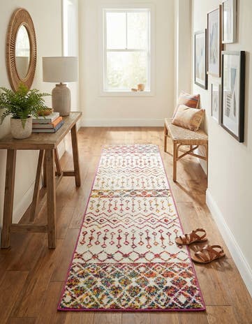 2' x 7' Moroccan Trellis Runner Rug