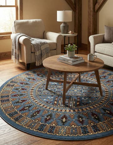 10' x 10' Bokhara Round Rug