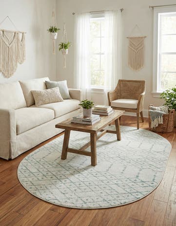 5' 3 x 8' Paxon Trellis Oval Rug