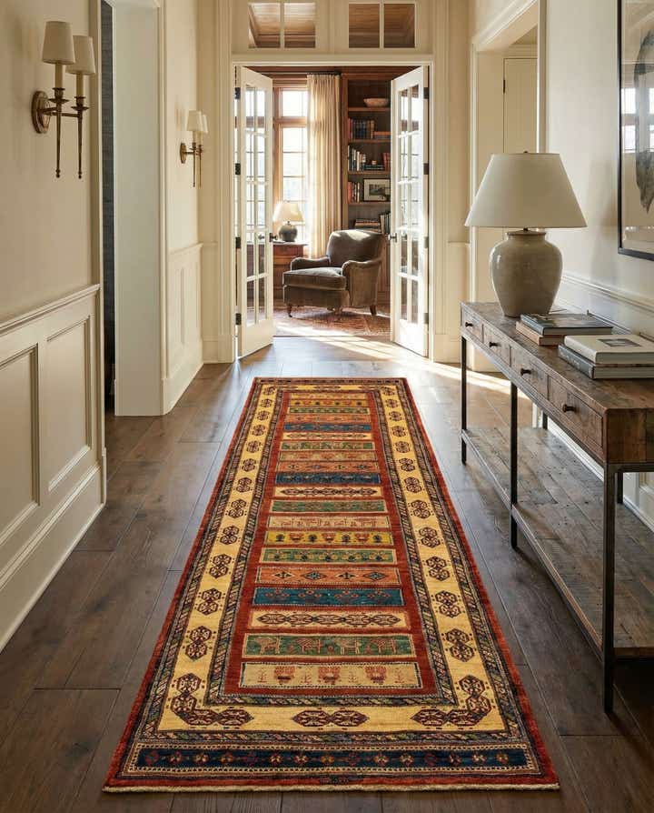 2' 9 x 9' 5 Luribaft Wool Runner Rug