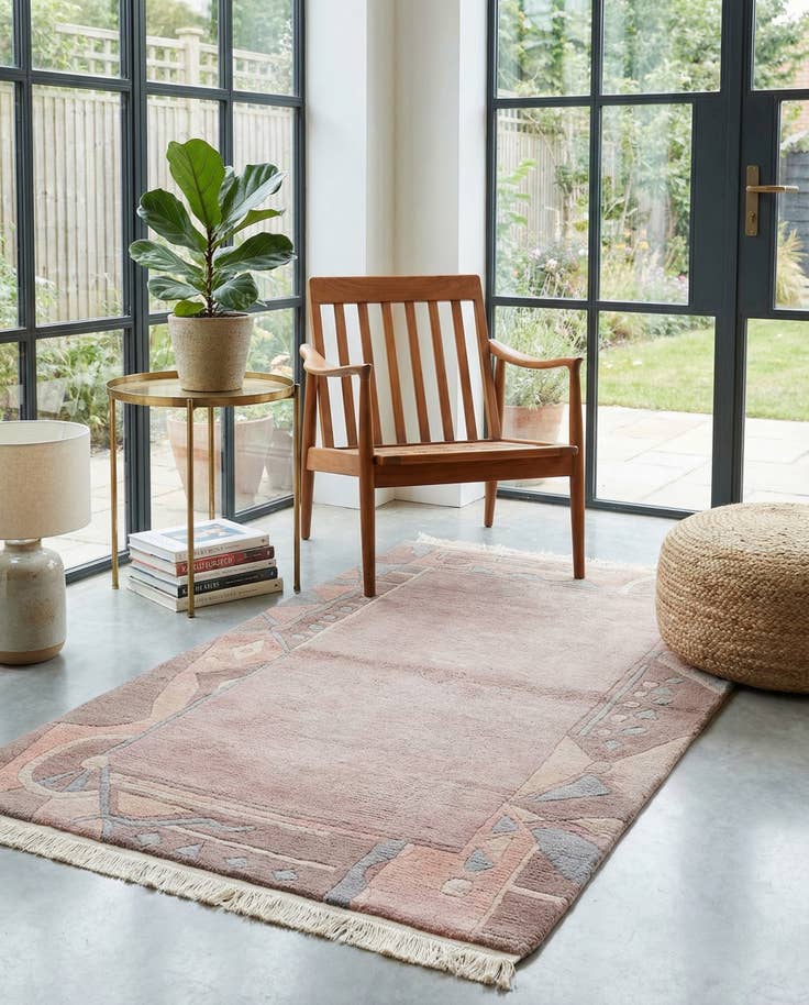 Detail image of 3' 1 x 5' 6 Hand Knotted Tibet Wool Rug