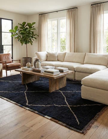 10' 3 x 14' Hand Knotted Moroccan Wool Rug