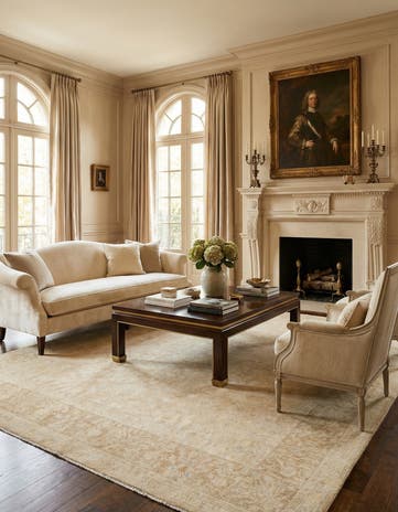 7' 8 x 9' 6 Hand Knotted Ziegler Rug